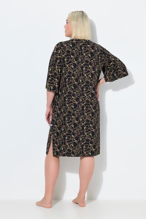 Immagine prodotto Ulla Popken Camicie da notte in confezione doppia con scollatura a tunica e mezze maniche svasate (50, 52)