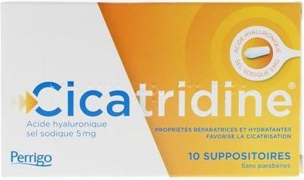 Actual product image Perrigo Hra Pharma Cicatridine Hyaluronic Acid Suppositories 10 Count (Intimate washing lotion)