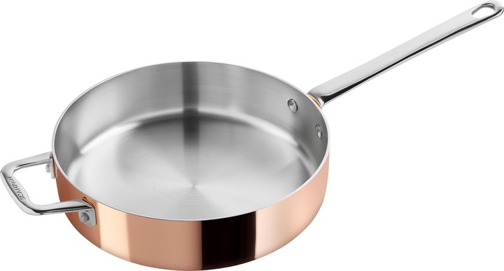 Actual product image Scanpan Maitre D Induction 24cm Copper Sauté Pan (24 cm, Casserole + Stewpot, Stainless steel)