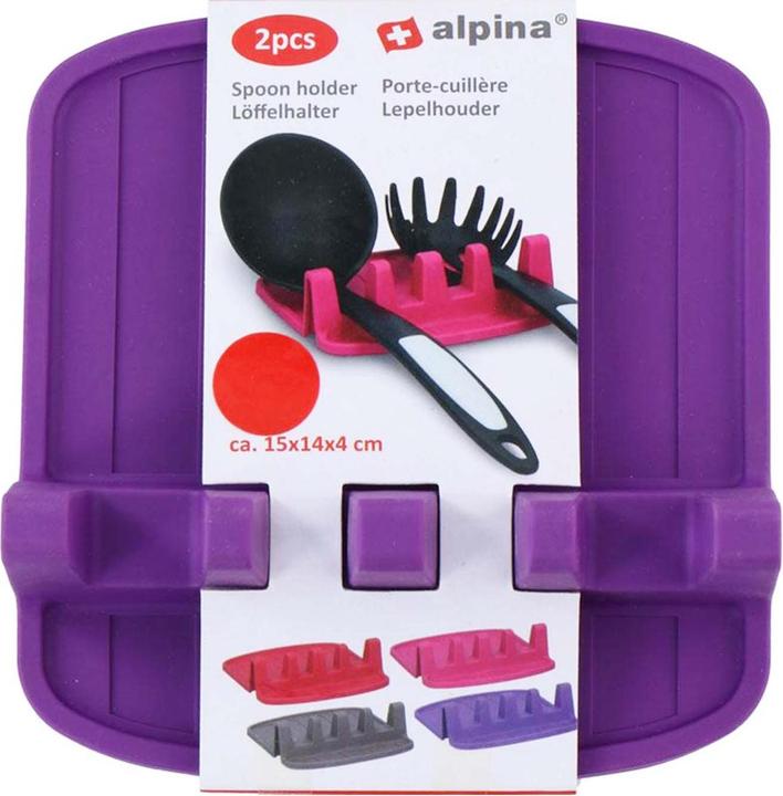 Produktbild alpina - Löffel-/Küchenutensilienhalter 2 Stück (lila)