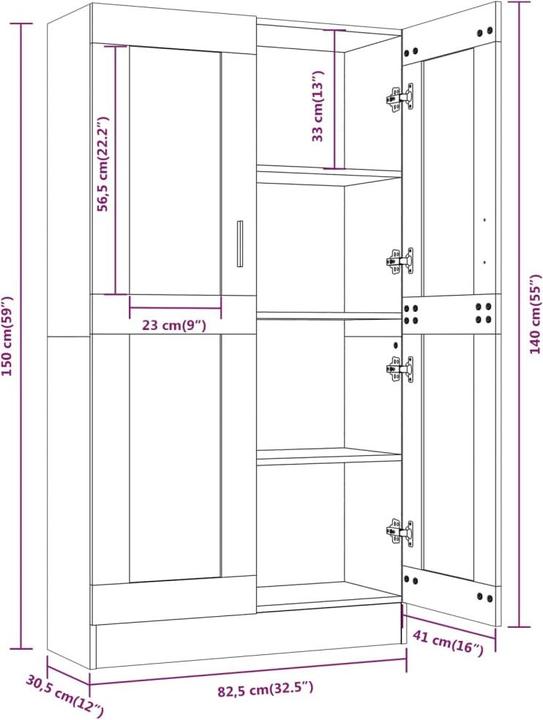 Produktbild VidaXL Gizela (82.5 x 30.5 x 150 cm)