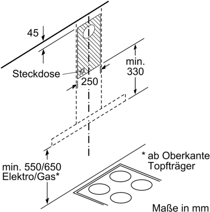 Actual product image Bosch Hausgeräte DWB67FM50 (Wall hood)