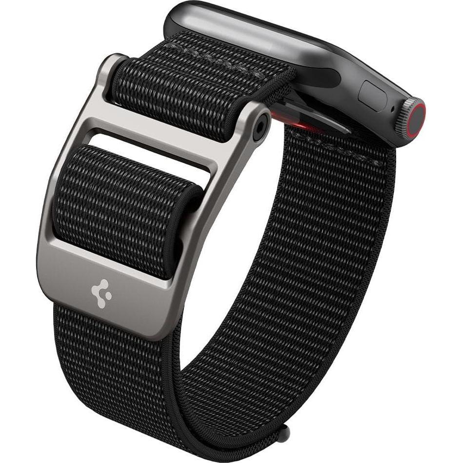 Thumbnail - Spigen Durapro Flex band for Apple Watch 4 / 5 / 6 / 7 / SE (42 / 44 / 45 mm) black (42 mm, 44 mm, 45 mm, Nylon, Apple W...