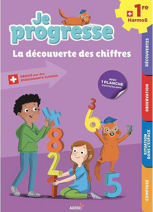 Je progresse 1re harmos - La découverte des chiffres - Nouvelle édition (Französisch, Collectif, 2021)