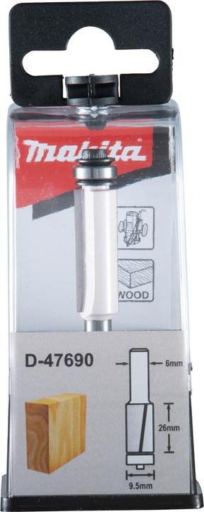 Actual product image Makita Milling cutter flush 6mm
