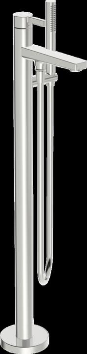 Actual product image Hansa Hansaloft bath mixer, floor standing, ready mounted set, projection: 197mm, chrome, 57762073