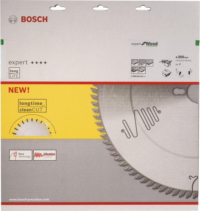 Actual product image Bosch Professional Zubehör Circular saw blade Expert for Wood, 350 x 30 x 3.5 mm, 54