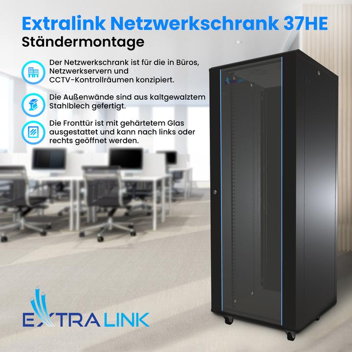 Actual product image Extralink EX.11397 Rack 37U Freestanding Rack (37 RU, 19 inch rack)