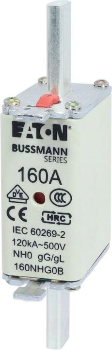 Actual product image Bussmann NH FUSE 160A 500V GG/GL SIZE 0 (160 A)