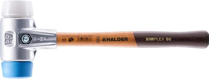 Image du produit Halder Tête de marteau SIMPLEX Ø 100 mm caoutchouc noir mi-dur