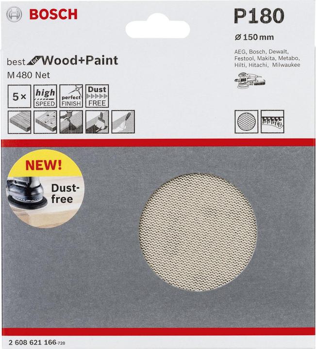 Actual product image Bosch Professional Zubehör M480 net sanding sheet (180)