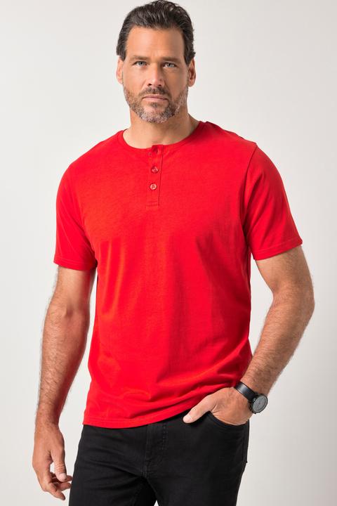 Produktbild JP1880 Henley, Basic, Knopfleiste, Halbarm, bis 7 XL (L)