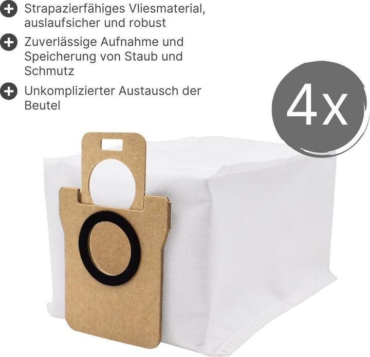 Produktbild Hermex Alternative Staubbeutel zu Xiaomi X10 X10+ (4 x)