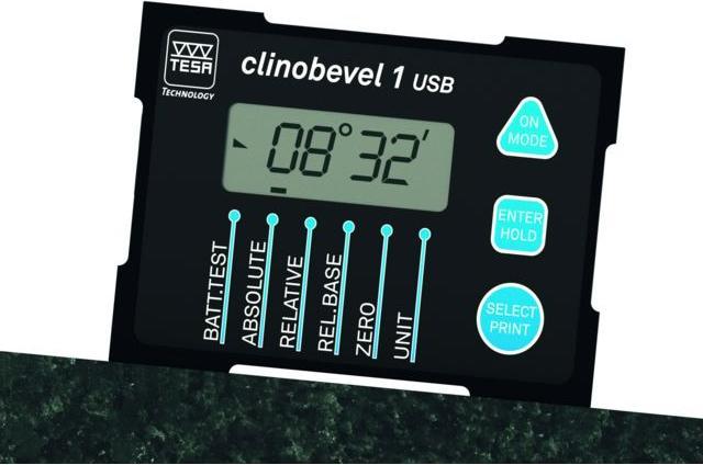 Actual product image Tesa Technology Clinometer CLINOBEVEL 1 USB