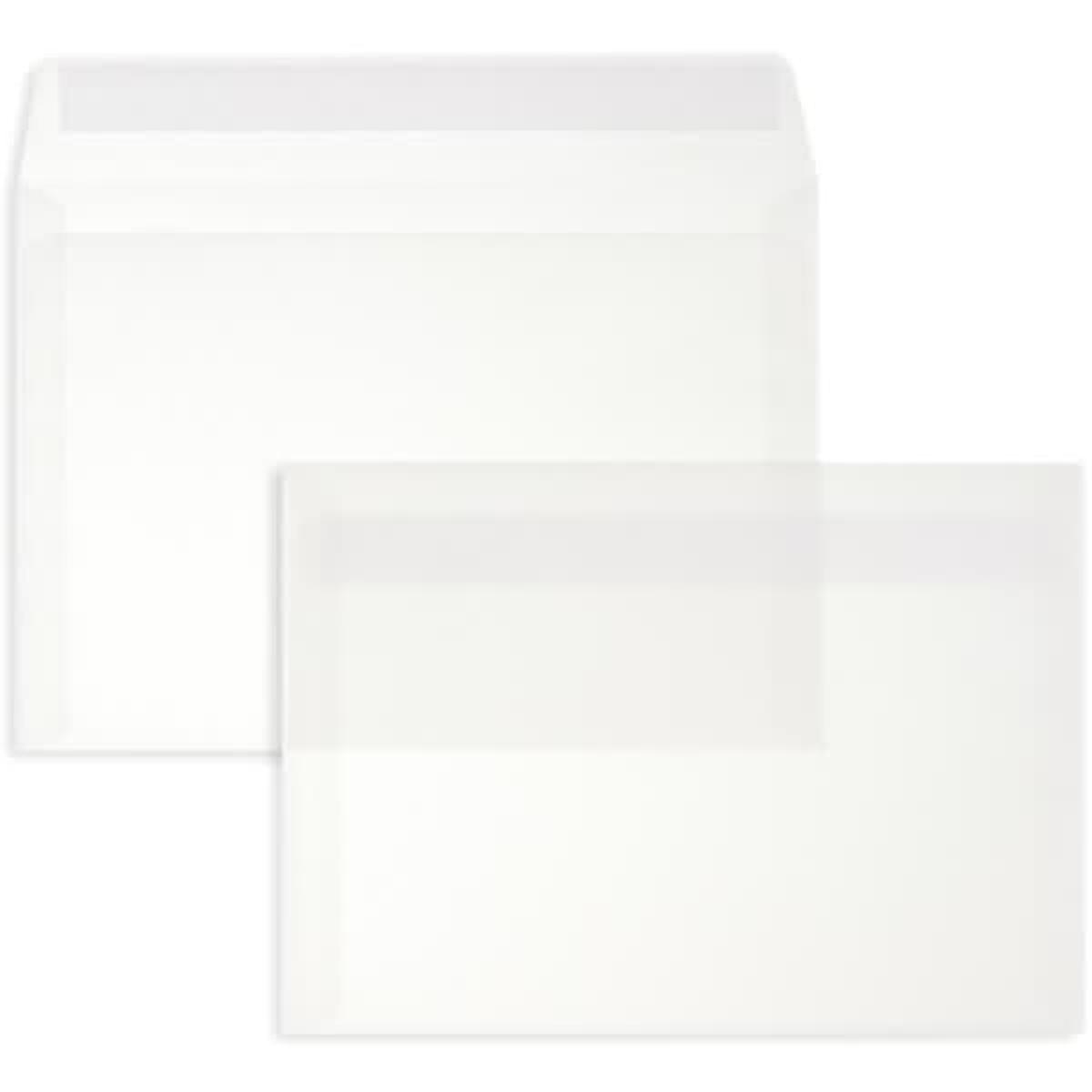 Thumbnail - Blanke, Briefumschlag, Briefumschläge Offset C5 100g/qm HK transparent-weiss VE=100 Stück (162 x 229 mm, 100 x)