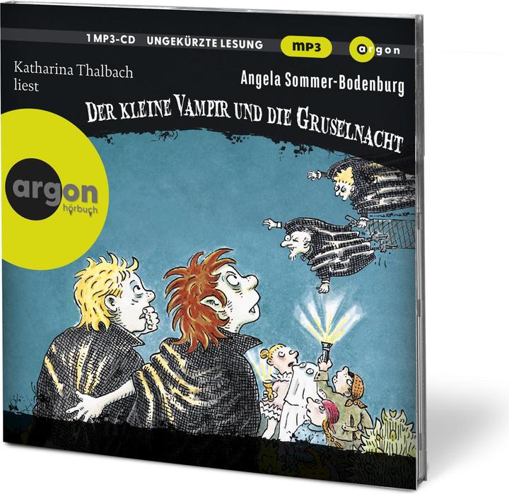 Actual product image The little vampire (19) and the scary night (mp3) (Angela Summer-Bodenburg, Amelie Glienke, Catherine Thalbach, Henrik Albrecht, Dirk Kauffels, German)