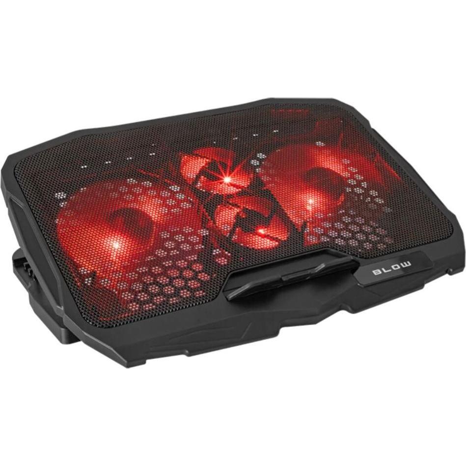 Blow Pad di raffreddamento per laptop 4 FAN HURRICANE, Supporto per notebook, Nero