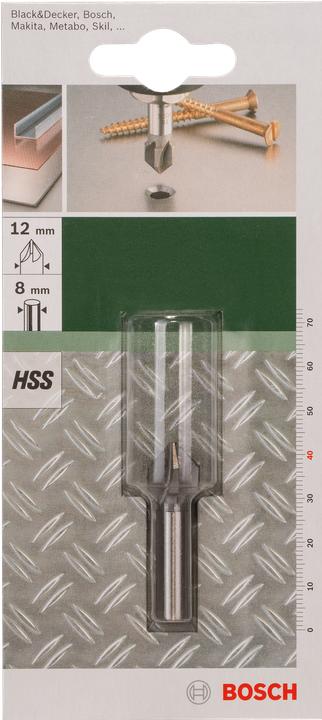Produktbild Bosch Zubehör Kegelsenker HSS 5-Schneiden, DIN 335 D= 12,0 mm M 6 (8 mm)
