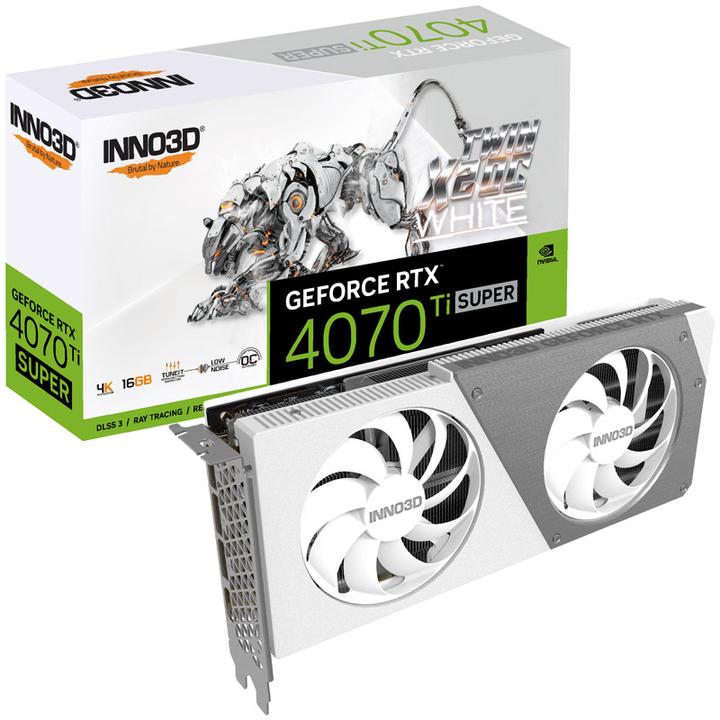 Immagine prodotto Inno3D GEFORCE RTX 4070 Ti SUPER TWIN X2 OC WHITE NVIDIA 16 GB GDDR6X (16 GB)