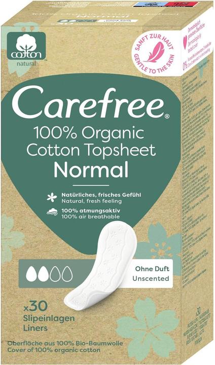 Carefree Organic Cotton Normal - Panty liners - 30.0pcs (30x)