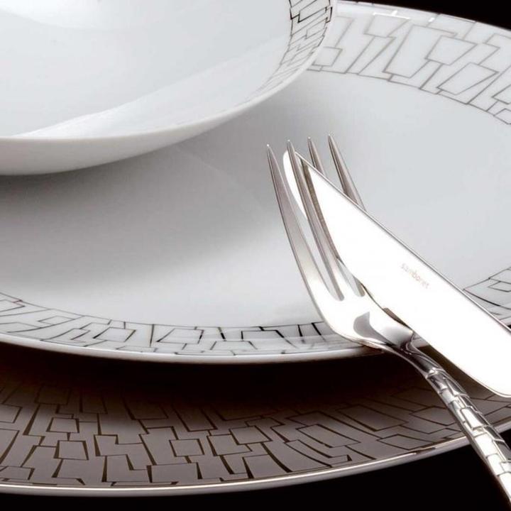 Actual product image Rosenthal Piatto 33 cm - TAC Gropius Skin Platinum (1 x, 33 cm)