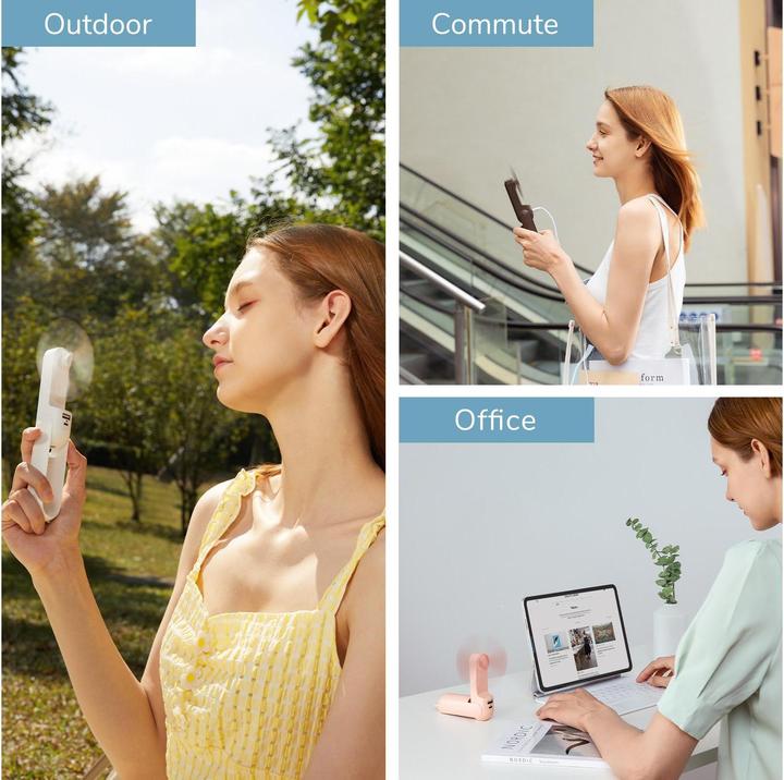 Actual product image Jisulife Handheld Fan Life 8 Plus