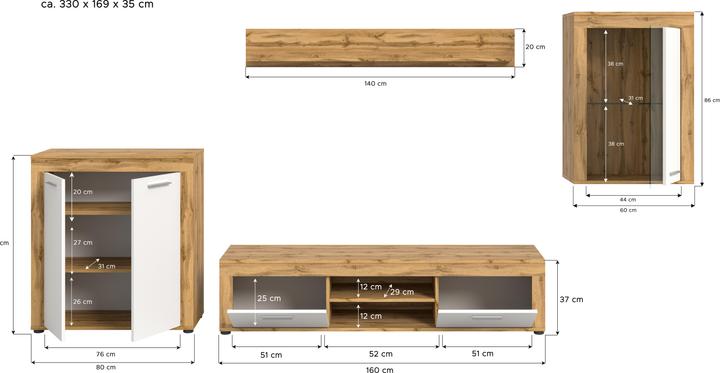Actual product image Xonox Home Jam (330 x 35 x 169 cm)