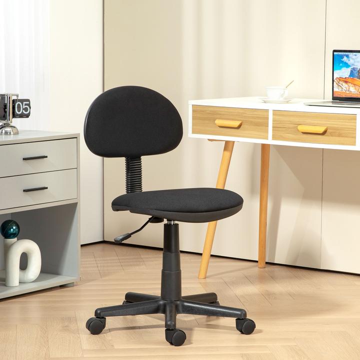Produktbild Homcom Bürostuhl Polyester, Schaumstoff Schwarz