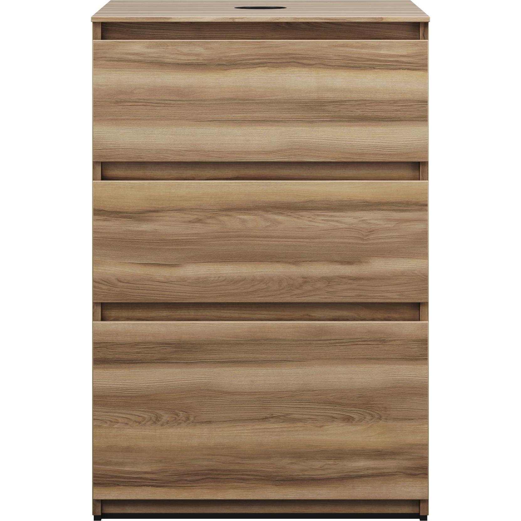 burgbad, Waschtischkonsole, Lin20 Waschtischunterschrank inklusive Konsolenplatte, 3 Auszüge, Tiefe 552, 602x552x900mm