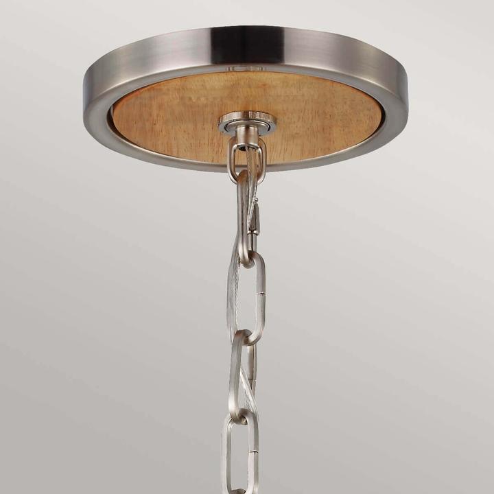 Actual product image Elstead Lighting Allier pendant light E27 72cm Light wood, brushed steel (E27)