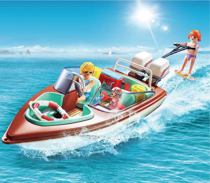 Actual product image Playmobil Family Fun Motorboat with underwater motor (9428)