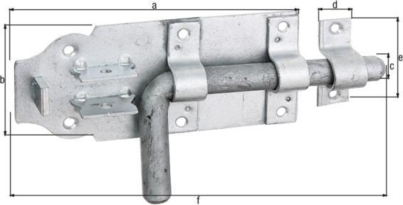 Actual product image GAH Bolt bolt Length 160 mm Width 70 mm Hot-dip galvanised steel Extension 49 mm (1 pcs.)