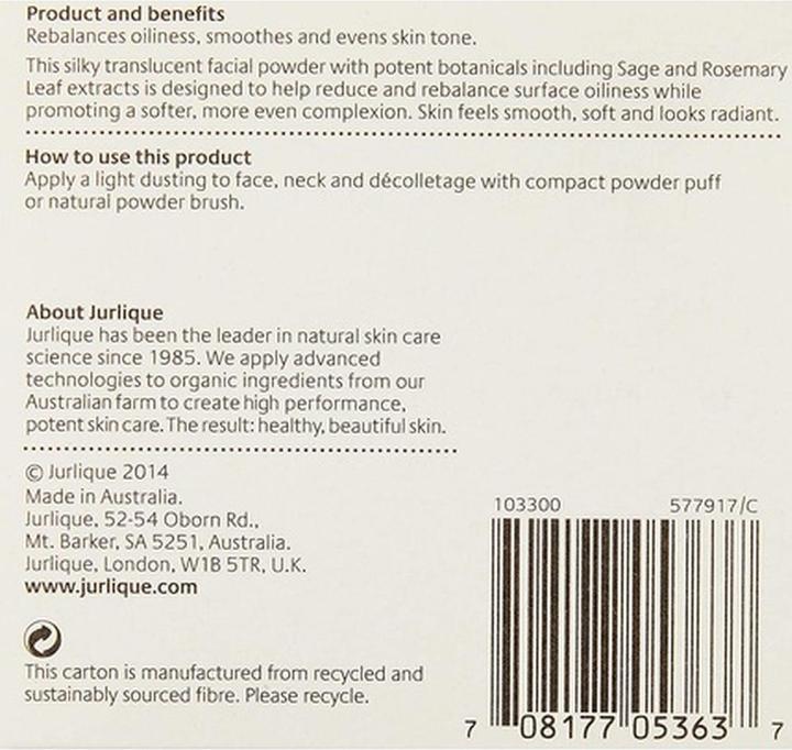 Actual product image Jurlique Rose Silk Finishing Powder 10g (Transparent)