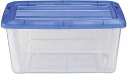 Actual product image Iris Clear NTB Storage Box 15.0 l transparent, blue 29.0 x 39.5 x 18.6 cm (15 l)