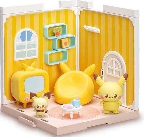 Actual product image Re-Ment PokePeace House - Pikachu & Pichu in the Living Room