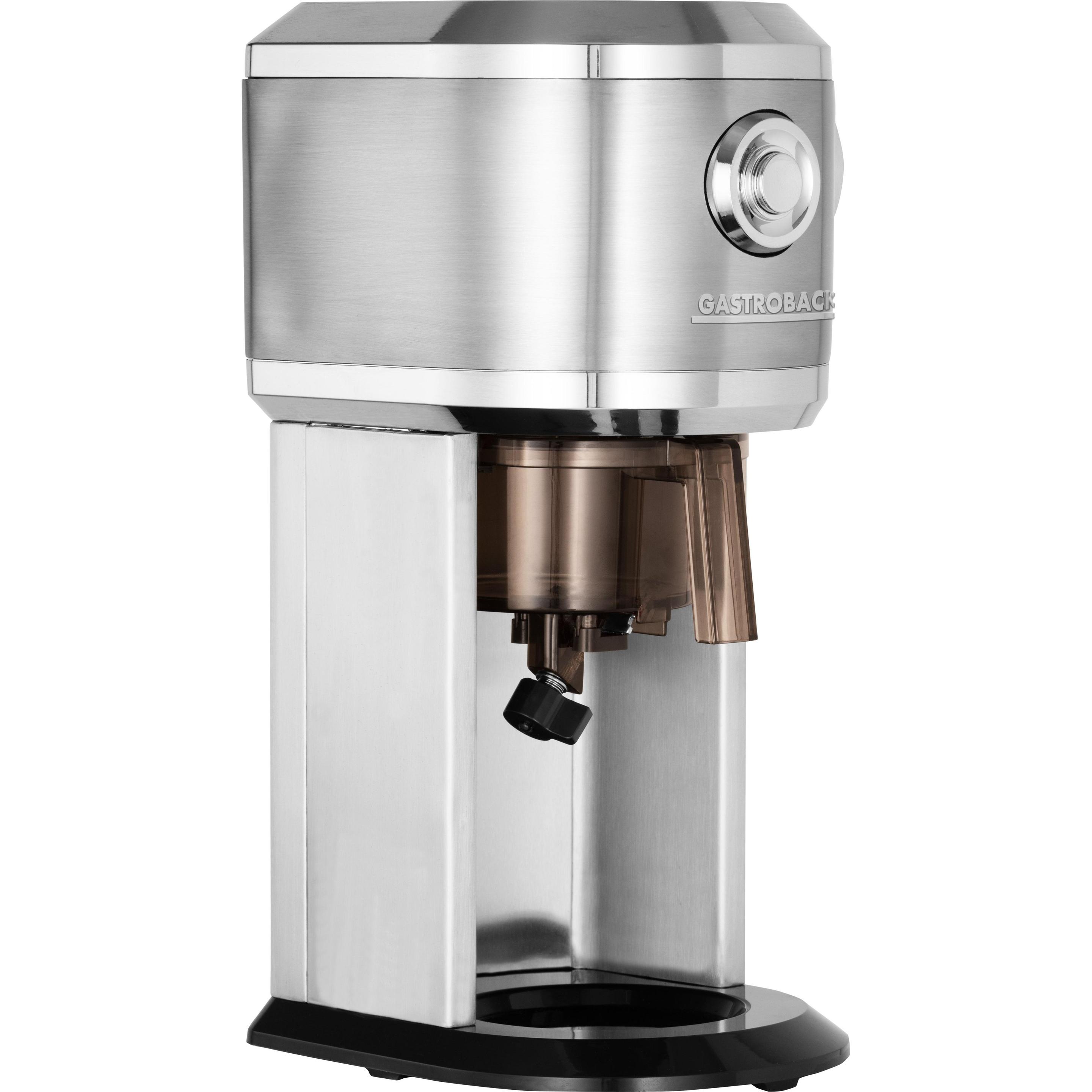 Gastroback Rasoio ICE di design, Macchine per il gelato + fabbricatori di ghiaccio, Nero, Argento, Trasparente