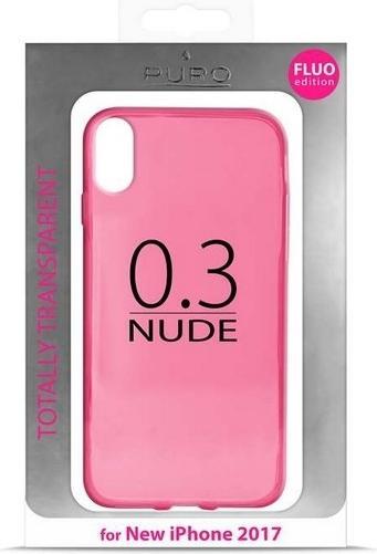 Image du produit Puro Nude 0.3 iPhone X fluo różowy /fluo rose X/Xs IPCX03NUDEPNK (Apple iPhone X, Apple iPhone XS)