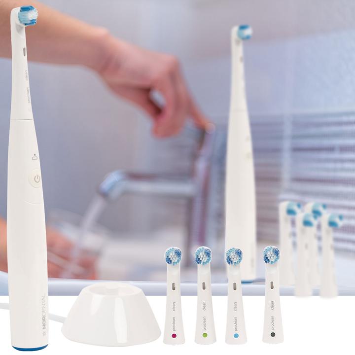 Actual product image Ideoon Electric toothbrush with 4 soft attachable brushes (Sonic toothbrush)