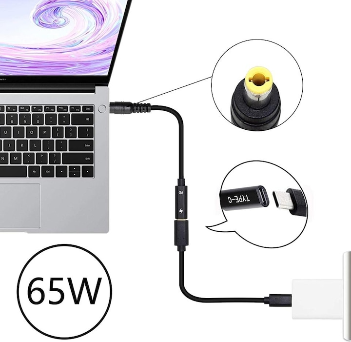Immagine prodotto PowerGuard USB-C auf DC Barrel 5.5 x 2.5 mm Adapter (Connettore DC, USB-C)