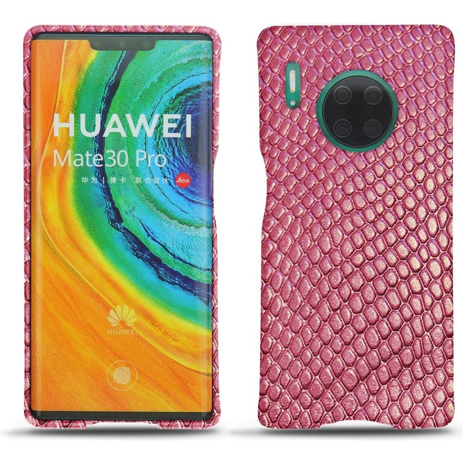 Noreve Lederschutzhülle (Huawei Mate 30 Pro), Smartphone Hülle, Rosa