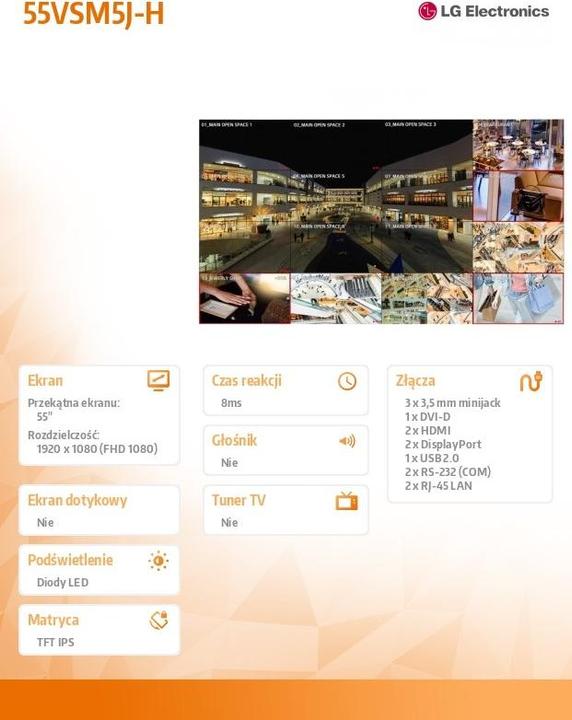 Immagine prodotto LG Display Videowall 55VSM5J-H 55 (1920 x 1080 pixel, 55")