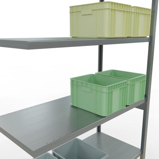 Actual product image Schulte Lagertechnik MULTIplus250 boltless add-on bay system with length bolts