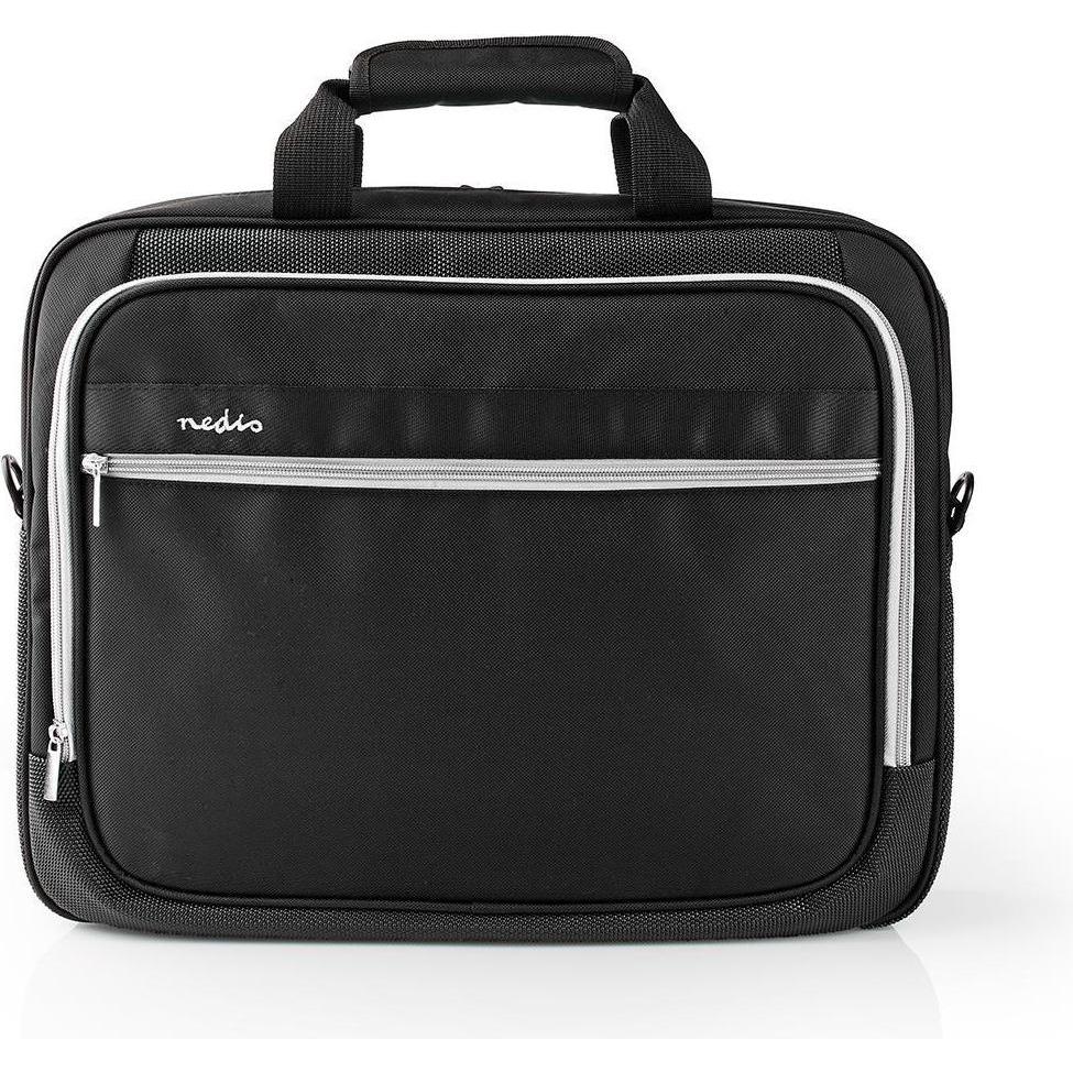 Nedis Borsa per notebook - Borsa per laptop - Cartella - Borsa a tracolla - Cintura da indossare - 17-18" (18", Universale), Borsa per Notebook, Nero,