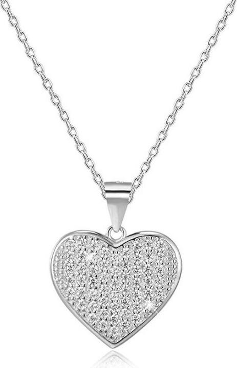 Produktbild Beneto Silver necklace with heart AGS122 / 48 (Silber)