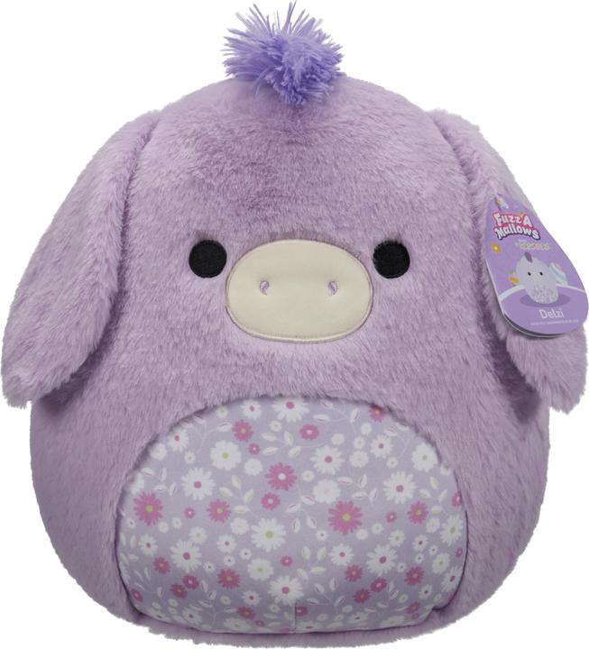 Actual product image Squishmallows - 30 cm P18 Fuzz A Mallows Plush - Delzi Donkey (1885503) (30 cm)