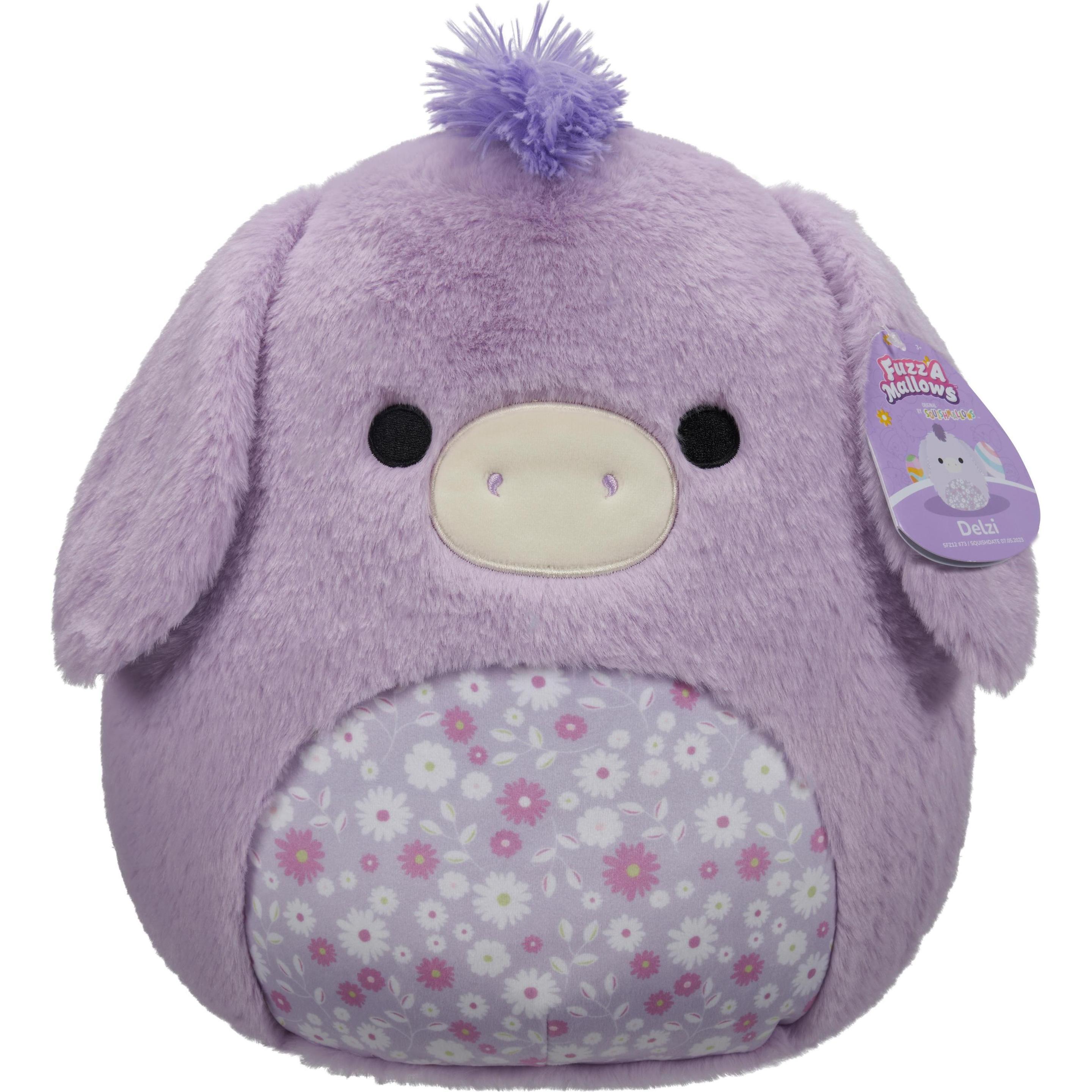 Squishmallows - 30 cm P18 Fuzz A Mallows Plush - Delzi Donkey (1885503) (33 cm)