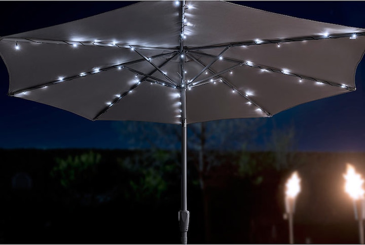 Actual product image Luminea Solar LED Parasol Light Chain (1.50 m)