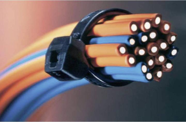 Actual product image HellermannTyton Cable tie black 200 mm x 3.4 mm, 118-04900 (Plastic cable ties, 200 mm, 100 pcs.)