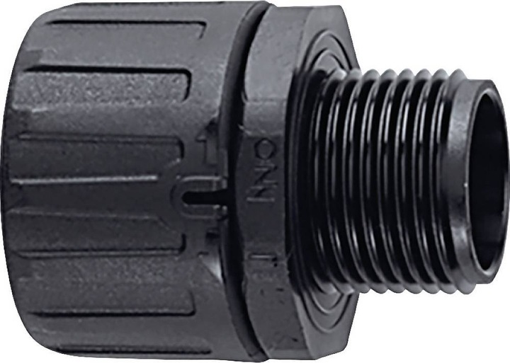 Actual product image HellermannTyton Connection fitting nominal width=67 black straight (7 cm)