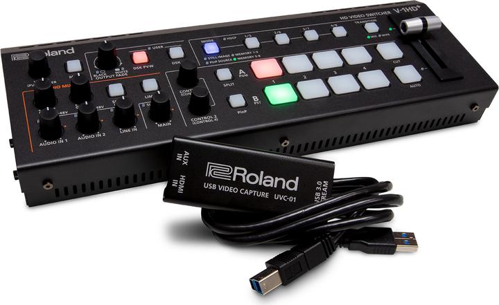 Actual product image Roland UVC-01 HDMI STREAMING CAPTURE DEVICE, UP TO 1080P/60 USB 3.0 STREAMING W. ANALOG AUDIO INPUT